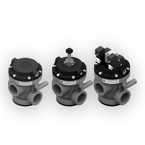 Тарельчатый пневматический распределительный клапан серии T771 с электромагнитным управлением и пилотным управлением 3/2