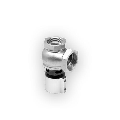 Plunger valve PVV Seriespneumaticflow controlanodized aluminum
