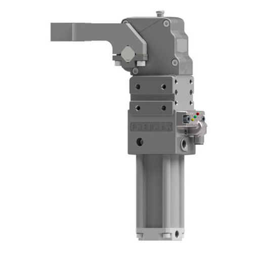Pneumatically-operated clamping unit HE1-Seriesmachiningworkpieceflange