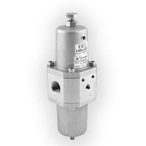 Фильтр-регулятор сжатого воздуха серии 1700 Steel Lineмембрананержавеющая сталь