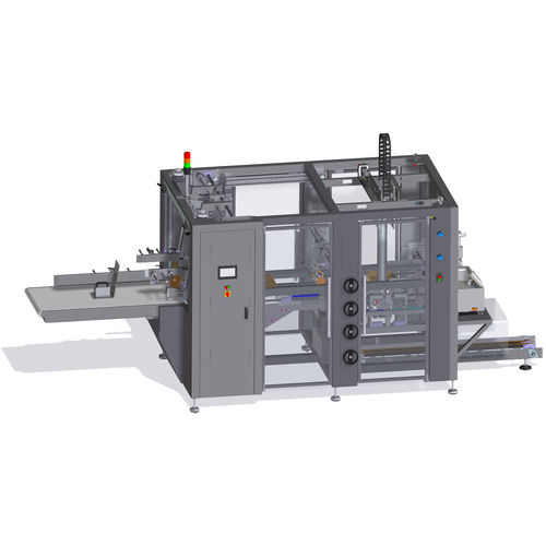 Automatic tray former ITFhot-melt glue
