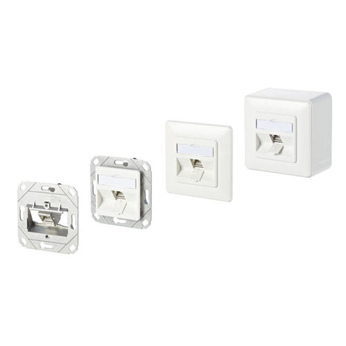 Гнездовой разъем C6Amodul 180°dataRJ45, цинковое литье под давлением