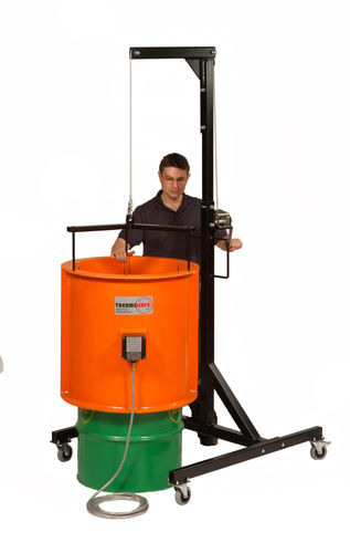 Перемещение подъемной системы для индукционного нагрева