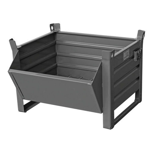 Металлический контейнер для сбора мусора 622L, штабелируемый, с передним открыванием.