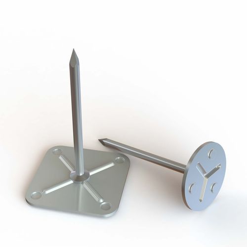 Гайка опорной пластины с гвоздем CRYсвязка, нержавеющая сталь