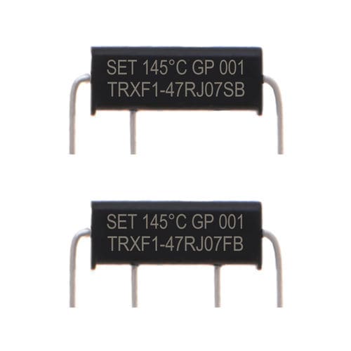 Проволочный резистор серии TRXF1 со встроенной в отверстие защитой от перегрузки по току