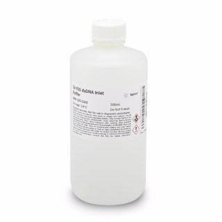 DNF-355-0300 RUO- 5x 930 dsDNA Inlet Buffer, 300mL. Running buffer for use with the Fragment Analyzer systems. 5x concentration.