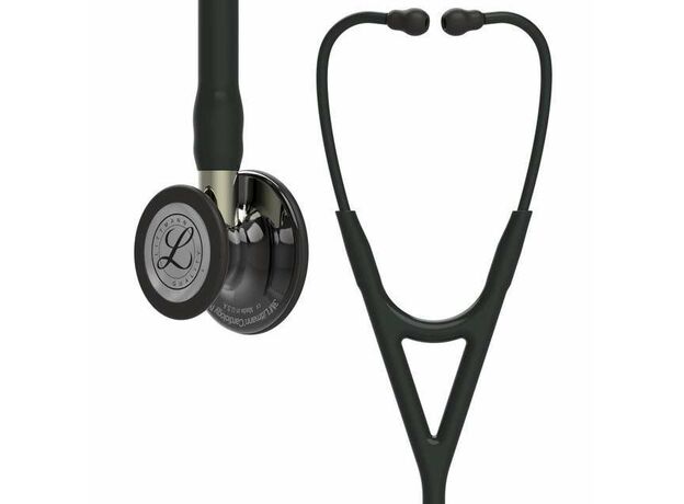 Диагностический стетоскоп Littmann Cardiology IV, полированный дымчатый и черный – ножка для шампанского 6204