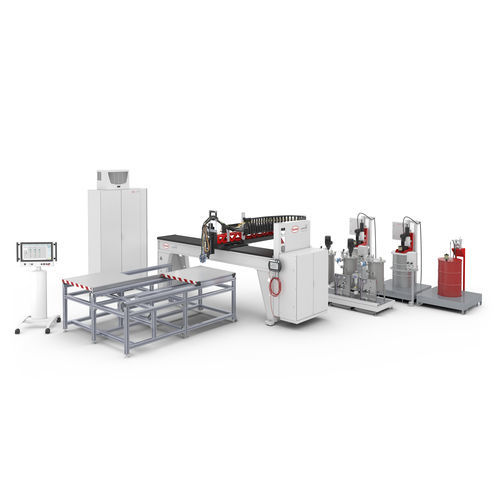 Блок смешивания и дозирования пенополиуретана DM 502 CCс шестеренчатым насосомвысокоточный программируемый