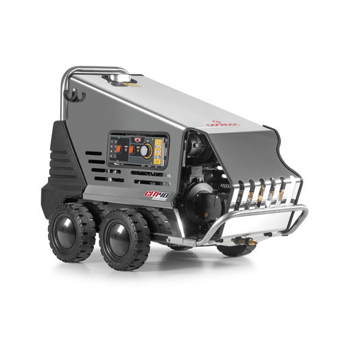 Hot water high-pressure cleaner CI H40 EM INOXthree-phasemobilestainless steel