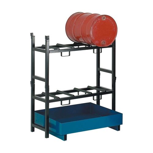 4-drum containment bund VS/4Csteelwith galvanized grid