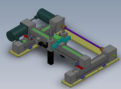 Electric linear gantry module bridge type
