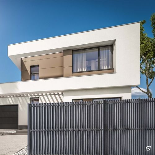 Откатные ворота LIXO® 3Dавтоматическиедля панельного ограждения