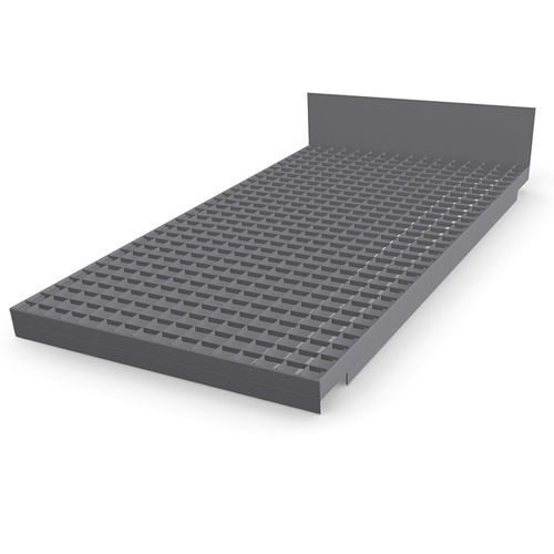 Metal grating fittingshelf