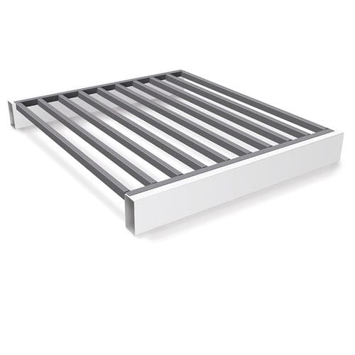 Metal grating for storage systems