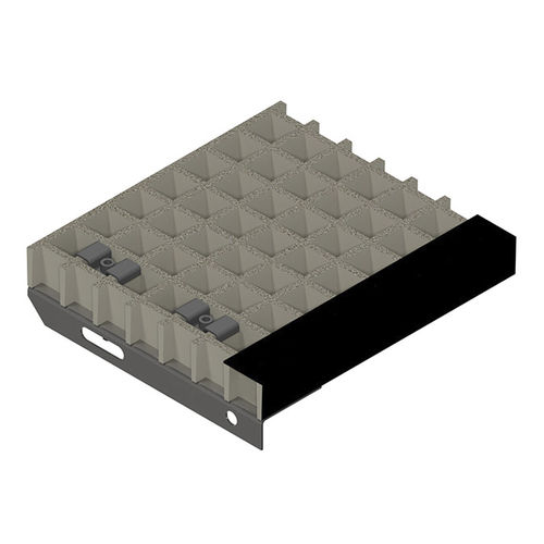 GRP grating inoxcorundumsquare mesh