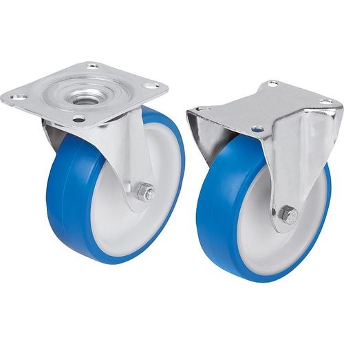 Swivel caster 95046base platesteelpolyurethane