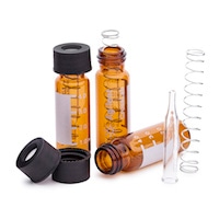 8010-0560- Устарело. Набор флаконов. Включает флакон с завинчивающейся крышкой, 4 мл, 13 мм, янтарного цвета, вкладыш на 250 мкл, черную крышку, септу из ПТФЭ/силикона, 100 шт./уп. Без замены.