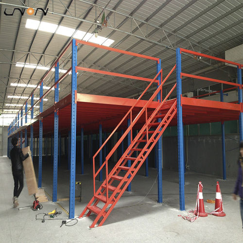 Multi-tier industrial mezzanine ISO9001, ISO14001 | UN-MP121708with racking systemfor palletsfor industrial flooring