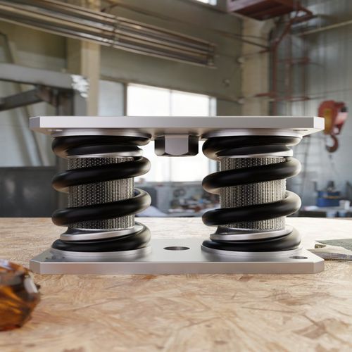 Пружинный демпфер антивибрационная опора 5-6 Гцпрямоугольныйсталинокс