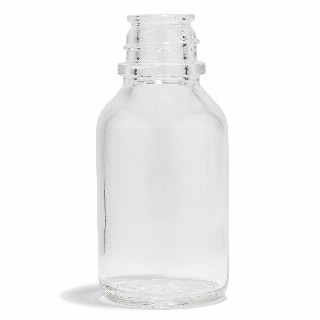9300-2576- Bottle, 125 mL, clear, borosilicate glass