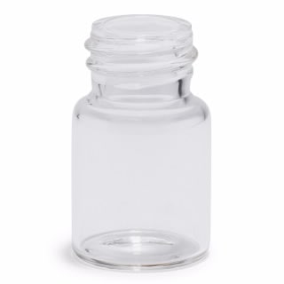 9301-1377- Vial, screw top, clear, certified, flat bottom, 6 mL, for LC, 100/pk. Vial size: 22 x 37 mm (16 mm cap)