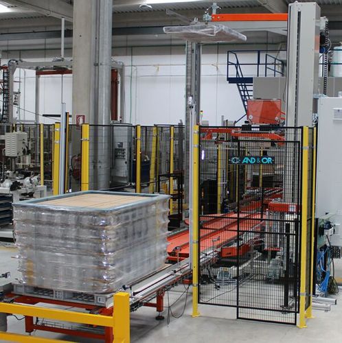 Роторная машина для обертывания колец, поворотный рычаг, автоматический поддон