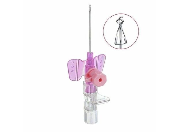 B Braun Vasofix Safety IV Канюля с инъекционным портом (50 шт. в упаковке)