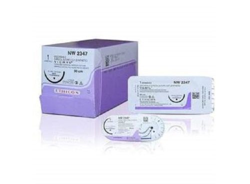 Ethicon Vicryl Sutures USP 8-0, микронаконечники круглого тела, круглые 3/8 — NW2301 — коробка из 12 шт.