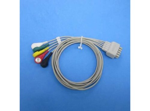 НАБОР ПРОВОДОВ GE HEALTHCARE ECG 5, защелкивающийся ТИП