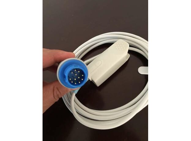 Philips Круглый 12-контактный датчик Spo2 для взрослых с зажимом для пальцев 3M