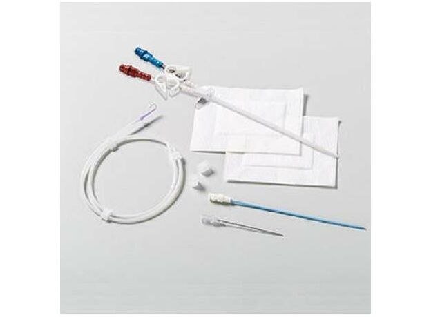 Двухпросветный катетер для острого гемодиализа Medtronic Covidien Mahurkar, изогнутый