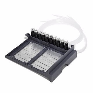 G1364-84522- Лоток для 2-луночных планшетов с 10 охлаждаемыми воронками.