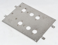 G1580-00010- Valve box bottom plate, used with series 6820, 6890 and 7890 gas chromatography systems