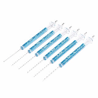 G4513-80205- ALS syringe, Blue Line, 5 µL, fixed needle, 23/42/cone, 6/pk