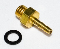 G5550-15839- Obsolete. No replacement recommendation. Fitting, Hose Barb, 10-32 to 1/16, Bras