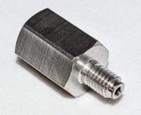 G6600-20005- Specialized 355 stainless steel burner nut, used with series 6850, 6890, and 7890 gas chromatography systems
