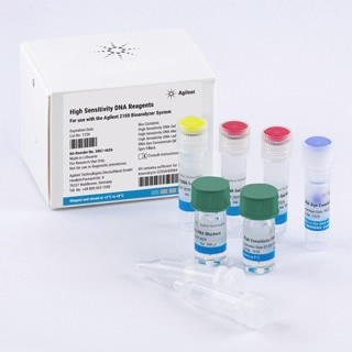 5067-4627 RUO- Agilent High Sensitivity DNA Reagents. Reagents only, no chips included. Sufficient for 10 chips.