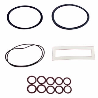 K0377189- O-Ring kit, for VHS-400 diffusion pump. Kit contains: 1 Butyl O-ring for ASA inlet flange1 Buna-N O-ring for ASA foreline flange10 Viton fill and drain O-rings (old style fill and drain assembly)10 Viton fill and drain O-rings (new style fill and drain assembly)1 PTFE gasket1 Sight glass O-ring