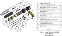 MPRA000132- Starter Kit, 3.2 mm 11 µL heavy sample, Includes packing toolkit, 5 rotor assemblies and 6 sets of spare spacers and caps. Heavy sample rotors have strengthened thicker rotors walls for spinning high density samples.