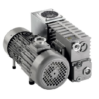 9499225- MS40+ rotary vane pump, 25KF inlet flange, with I/O and RS232/485 interface, without oil level sensor