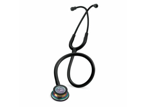 Стетоскоп 3M Littmann Classic III, черный с насадкой радужной отделки 5870