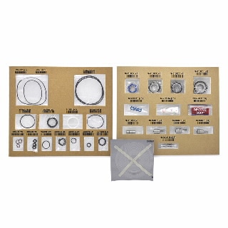 PTSS0300MK- Major maintenance kit, for TriScroll 300 series dry vacuum pumps. Contains all bearings, bearing seals, bearing lubricant, O-rings, and tip seals required to rebuild TriScroll 300 series pumps.