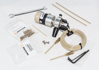 RE3725I- Rheodyne PEEK preparative manual injection valve with built in position sensing switch, used with liquid chromatography rheodyne manual injector