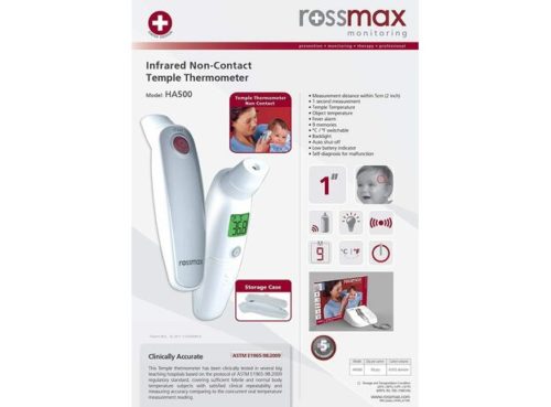 Rossmax HA500 Temple Thermometer Non Contact
