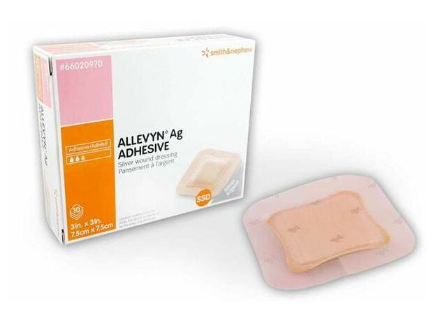 Клейкая повязка из пеноматериала Smith & Nephew Allevyn Ag