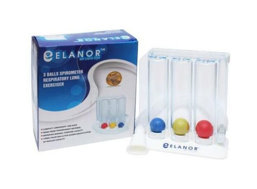 Тренажер для дыхания и легких с тремя шариками спирометра