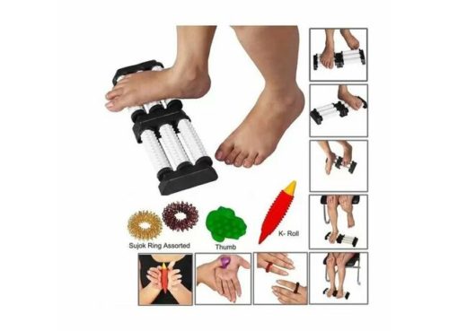 Perfect Magnets - Spiked Acupressure Massage Combo With Reflexology Chart