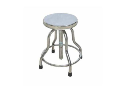 11 Enterprises Silver Revolving Patient Stool (2-2.5ft)