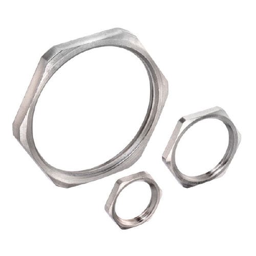 Контргайка шестигранная М Контргайки никелированная латунь с резьбой